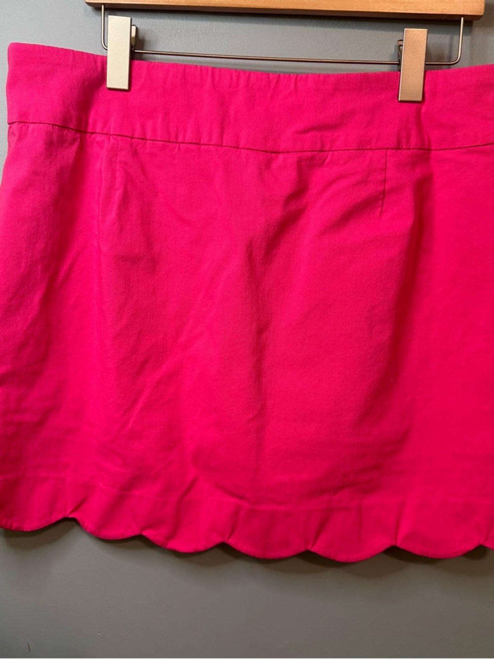 Zac & Rachel Fandango Pink Scallop Stretch Knit Skort Skirt. Size 16 - Picture 7 of 8